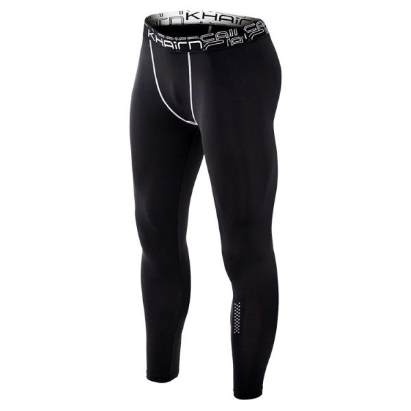 SIGETU Men Elastic Quick-drying Sports Leggings (Color:Black Size:S) Discount