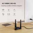 WAVLINK WN692A3 Lag-Free Gaming High Speed AC1300M Wireless Dual Band USB 3.0 Adapter, WN692A3 on Sale