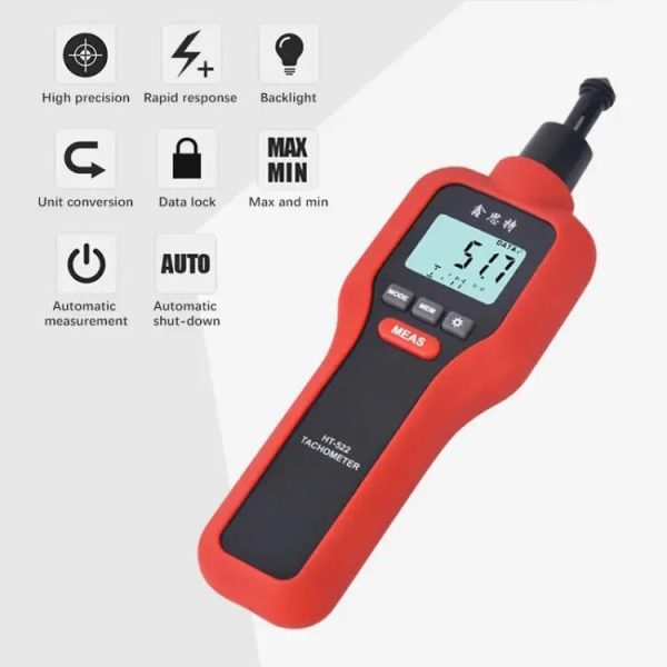 Xinsite HT-522 LCD Digital Tachometer 100,000 PPM Non-Contact Speed Meter, HT-522 Cheap