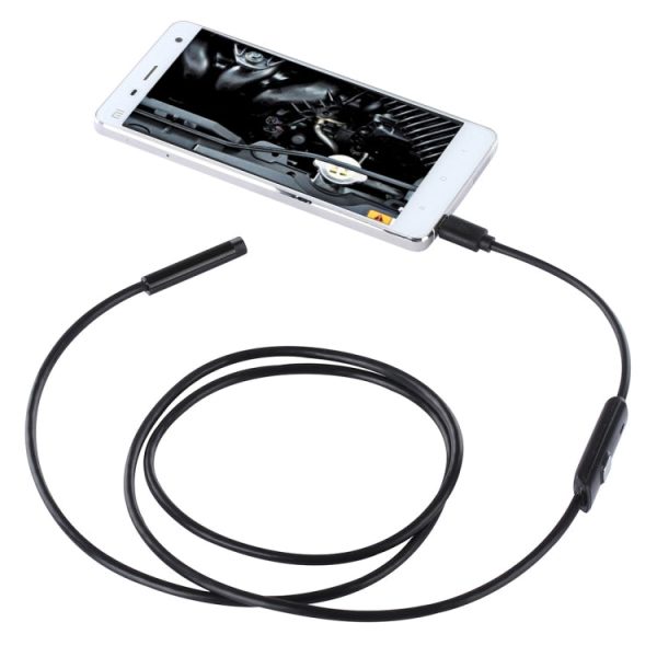 Waterproof Micro USB Endoscope Snake Tube Inspection Camera with 6 LED for OTG Android Phone, Length: 1m, Lens Diameter: 7mm, 7mm Hot on Sale