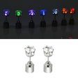 1 Pair Fashion LED Earrings Glowing Light Up Diamond Earring Stud For Sale