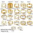 22pcs set Heart Butterfly Joint Open Ring Sale