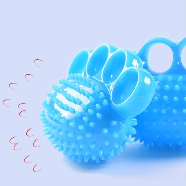 TPR Grip Ball Rehabilitation Hemiplegia Stroke Massage Finger Ball, Specification: Four Fingers, Four Fingers, Two Finger, 6cm (Light Blue), 6cm (Light Orange), 6cm (Yellow), 7cm (Sapphire), 7cm (Deep Blue), 7cm (Light Blue), 7cm (Yellow) on Sale