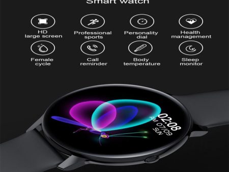 W68 1.4 inch Color Screen Smart Watch, IP68 Waterproof, Support Temperature Monitoring Heart Rate Monitoring Blood Pressure Monitoring Sleep Monitoring Predict Menstrual Cycle Intelligently, Black, Silver Online