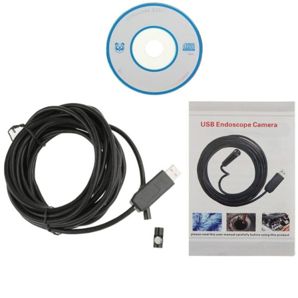 Waterproof USB Endoscope Snake Tube Inspection Camera with 6 LED for Parts of OTG Function Android Mobile Phone, Length: 5m, Lens Diameter: 7mm, 5m (Lens Diameter: 7mm) Online now