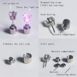 1 Pair Fashion LED Earrings Glowing Light Up Diamond Earring Stud For Sale