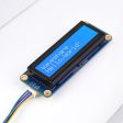 Waveshare 23991 LCD1602 I2C Module, White with Blue Background, 16x2 Characters, 3.3V 5V, 23991 Cheap