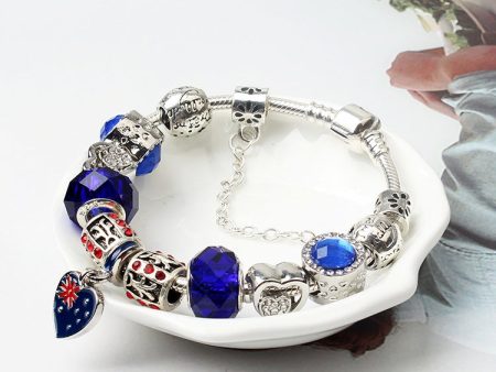 World Cup Souvenir Bracelets European and American Fashion Alloy Bracelet, Size: 18cm For Sale