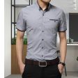 Men Business Shirt Short Sleeves Turn-down Collar Shirt, M, L, XL, XXL, XXXL, XXXXL Fashion