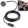 Waterproof USB Endoscope Snake Tube Inspection Camera with 6 LED for Parts of OTG Function Android Mobile Phone, Length: 5m, Lens Diameter: 7mm, 5m (Lens Diameter: 7mm) Online now