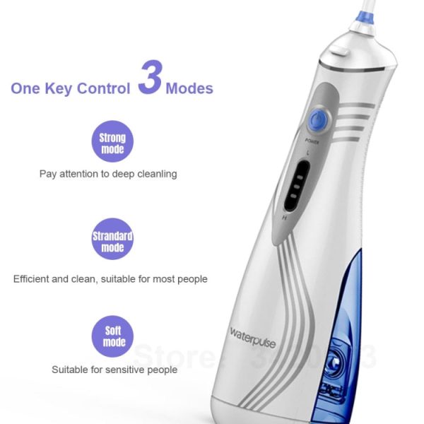 Waterpulse V400Plus Rechargeable USB Dental Cordless Oral Irrigator, V400Plus, Plug: UK For Discount