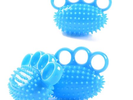 TPR Grip Ball Rehabilitation Hemiplegia Stroke Massage Finger Ball, Specification: Four Fingers, Four Fingers, Two Finger, 6cm (Light Blue), 6cm (Light Orange), 6cm (Yellow), 7cm (Sapphire), 7cm (Deep Blue), 7cm (Light Blue), 7cm (Yellow) on Sale