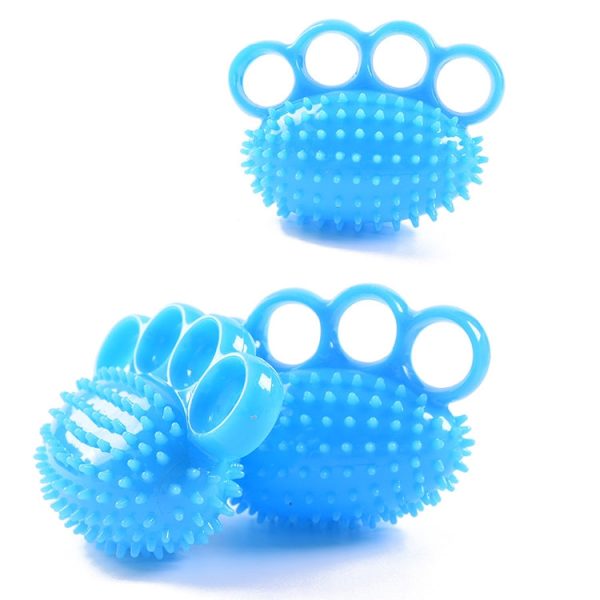 TPR Grip Ball Rehabilitation Hemiplegia Stroke Massage Finger Ball, Specification: Four Fingers, Four Fingers, Two Finger, 6cm (Light Blue), 6cm (Light Orange), 6cm (Yellow), 7cm (Sapphire), 7cm (Deep Blue), 7cm (Light Blue), 7cm (Yellow) on Sale