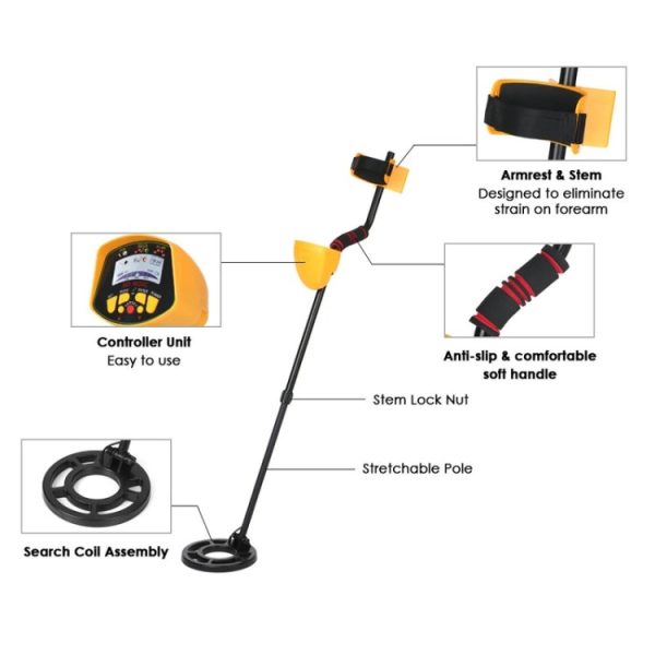 MD9020C High Sensitivity LCD Display Metal Detector For Discount