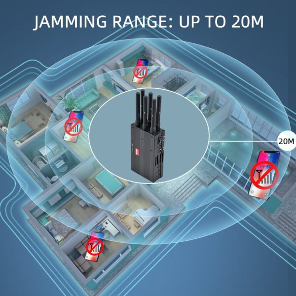 GSM   CDMA   DCS   PCS   3G   4G   LOJACK Mobile Phone Signal  Breaker   Jammer   Isolator, Coverage: 20meters (JAX-121A-6A) Sale