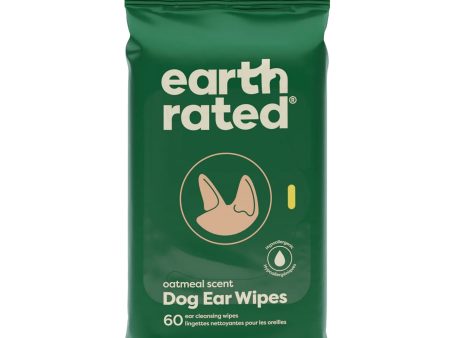 Earth Rated Dog Ear Wipes 60 Count For Sale