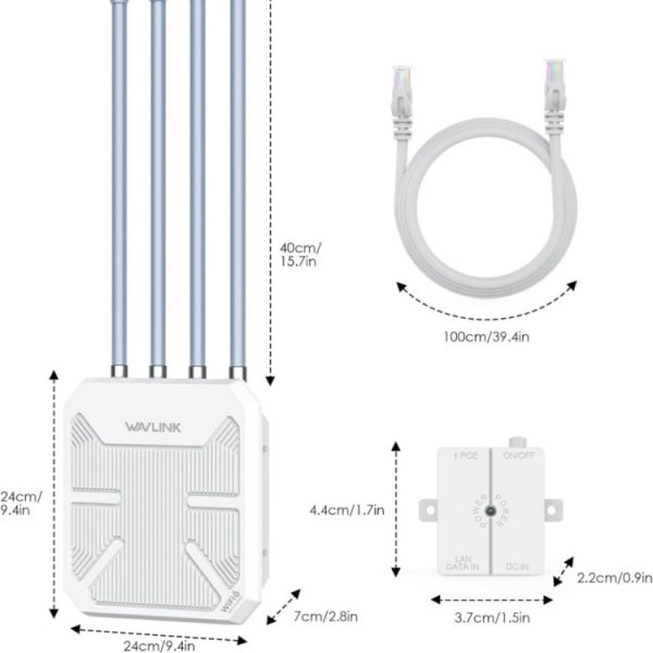 WAVLINK WN573HX3 AX3000 Waterproof Outdoor WiFi Wireless Outdoor Dual Band Router Cheap