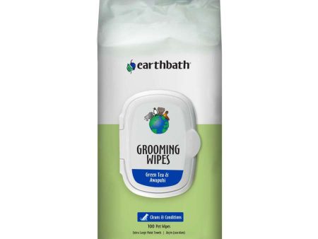 Earthbath Grooming Wipes, Green Tea & Awapuhi 1ea 100 ct Fashion