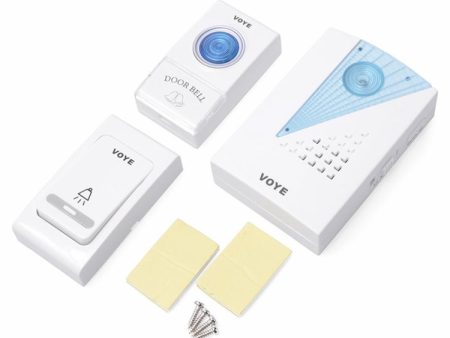 VOYE V001AB Wireless Doorbell with 2 Remote Control, V001AB Fashion