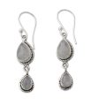 Misty Teardrops Moonstone Dangle Hook Earrings Cheap