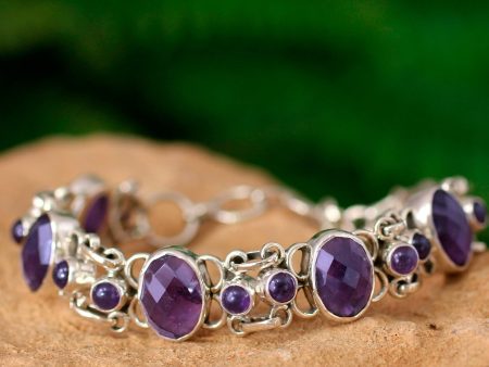 Royal Purple Amethyst Bracelet Cheap