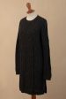 Long Lines in Charcoal Alpaca Tunic Sweater Dress For Discount