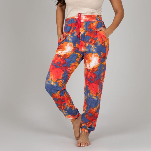 Tie-Dye Cuffed Sweatpants Online Hot Sale