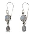 Shimmer Moonstone Sterling Silver Dangle Earrings Online Hot Sale