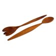 Twist of Nature Handcrafted Caoba Wood Salad Servers from Nicaragua Cheap