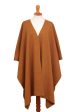 NOVICA  Knit Alpaca Blend Ruana in Sunrise from Peru,  Elegant Fashion in Sunrise  Cheap