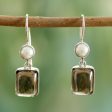 Smoky Quartz & Freshwater Pearl Earrings Fashion