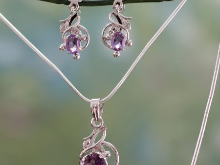 Wisteria Amethyst Jewelry Set Online now