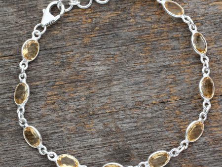 Romantic Yellow Tennis Bracelet For Cheap