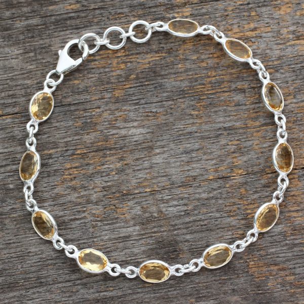 Romantic Yellow Tennis Bracelet For Cheap