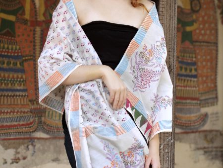 Tulip Paradise Silk Shawl Online Sale