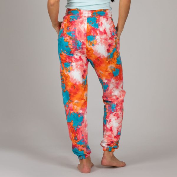 Tie-Dye Cuffed Sweatpants Online Hot Sale