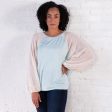 Women s Popcorn Sleeve Raglan Top Online