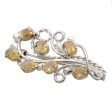 Sunshine Bouquet Citrine Silver Brooch Online Hot Sale