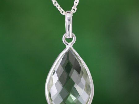 Green Mystique Sterling Silver Necklace Online Sale