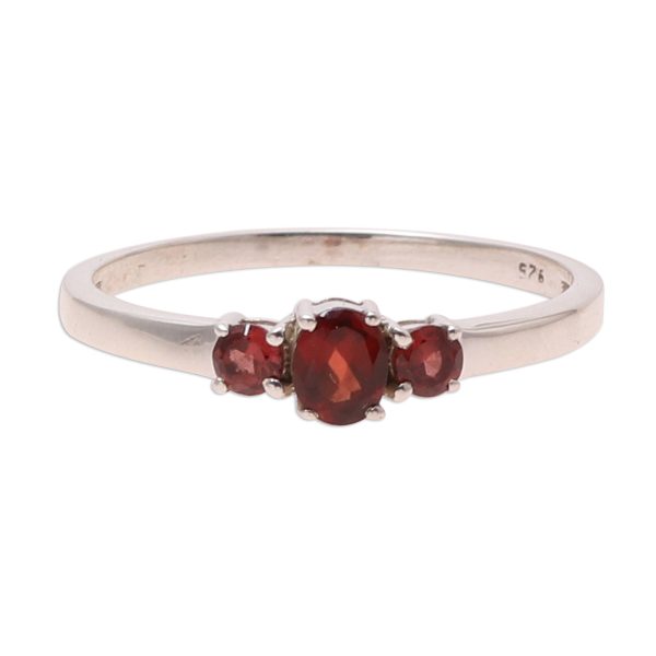 Passion s Glow Garnet Ring India Birthstone Jewelry For Sale