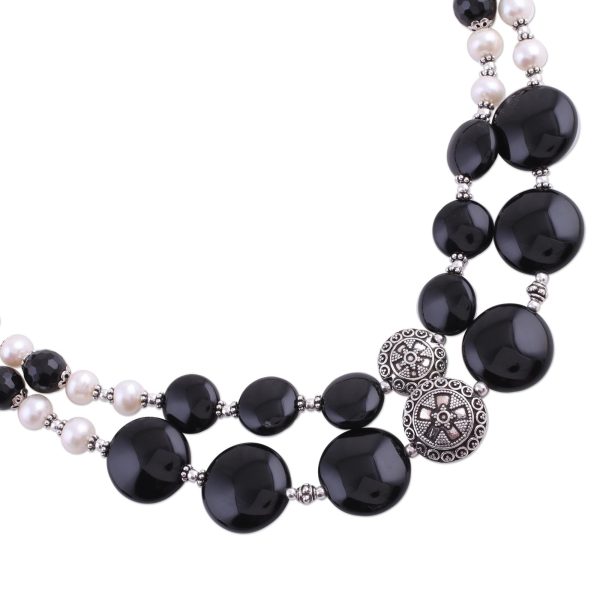 Midnight Dreams Pearl & Sterling Silver Strand Necklace Online Hot Sale