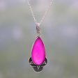 Royal Radiance Chalcedony Silver Necklace Hot on Sale