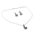 Mystical Blooms Amethyst Jewelry Set Cheap