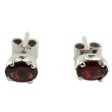 Scintillate Garnet Stud Earrings Cheap