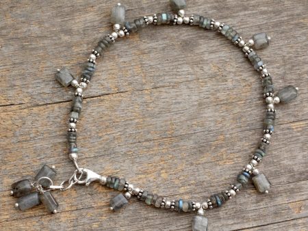 Intuitive Labradorite Beaded Anklet Sale