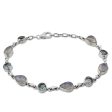 Misty Sky Moonstone & Topaz Link Bracelet Online