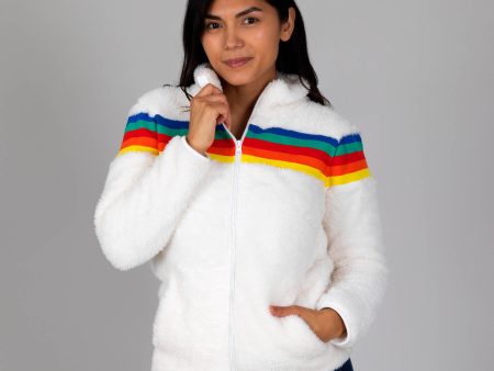 Wrapped in a Rainbow Fleece Jacket Discount