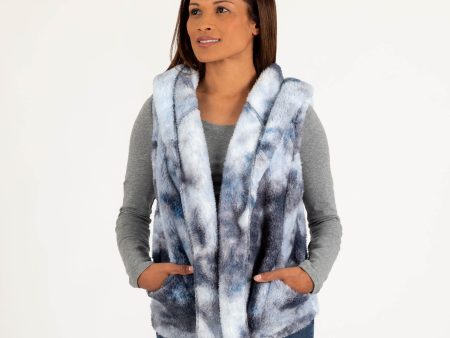 Tie-Dye Cozy Plush Fleece Vest Online