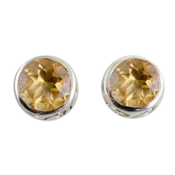 Spark of Life Citrine Stud Earrings Sale