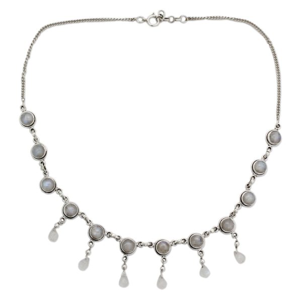 Shimmer Moonstone Waterfall Necklace Online now